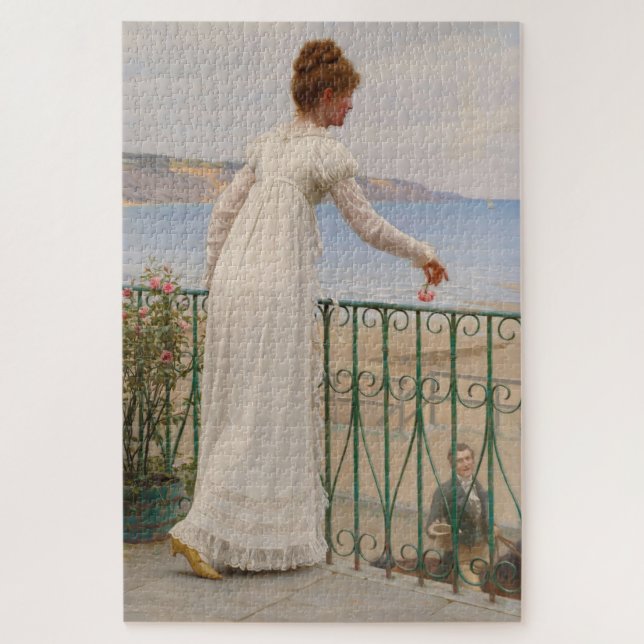 Quebra-cabeça Um Favor - Edmund Blair Leighton (Vertical)