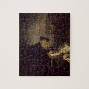 Quebra-cabeça Um filósofo, 1635 (óleo no painel)