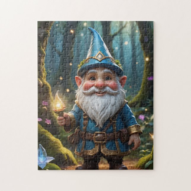 Quebra-cabeça Um Gnome de Pesquisador (Vertical)