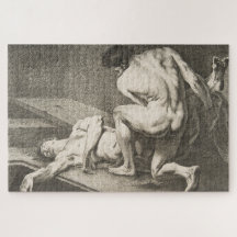 Um homem levanta as pernas de outro homem