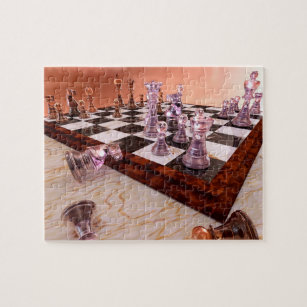 Plexiglass Design Chessboard para Damas e Xadrez Moderno