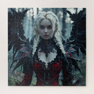 Quebra-cabeça Um lindo anjo gótico