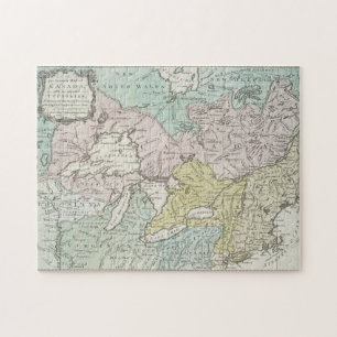 Quebra-cabeça Um mapa exato de Canadá, 1761