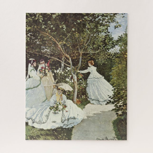 Quebra-cabeça Um moinho de vento em Zaandam Claude Monet (Vertical)