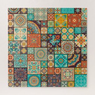 Quebra-cabeça Um padrão de azulejo islâmico e árabe.