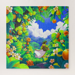 Quebra-cabeça Um pomar tropical picturesco