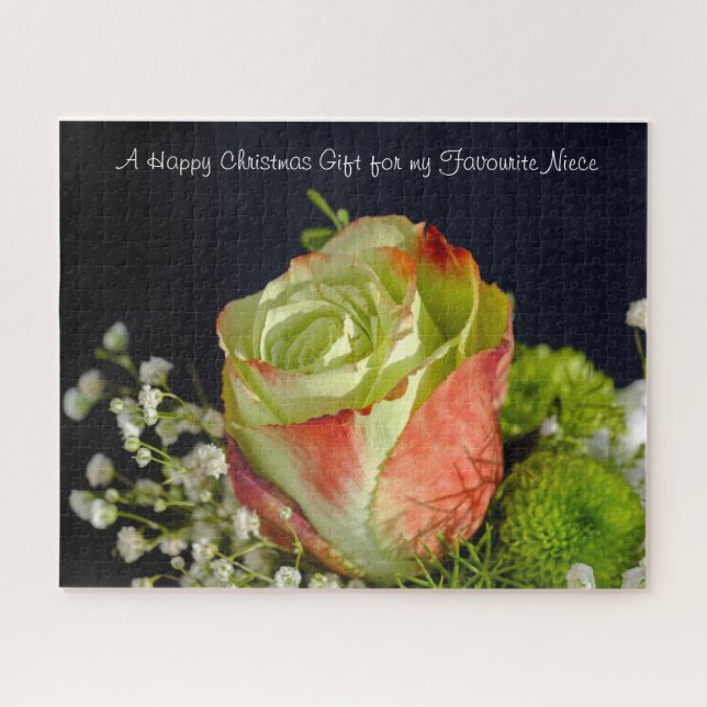 Quebra-cabeça Um presente de Natal feliz para a minha sobrinha. (Horizontal)