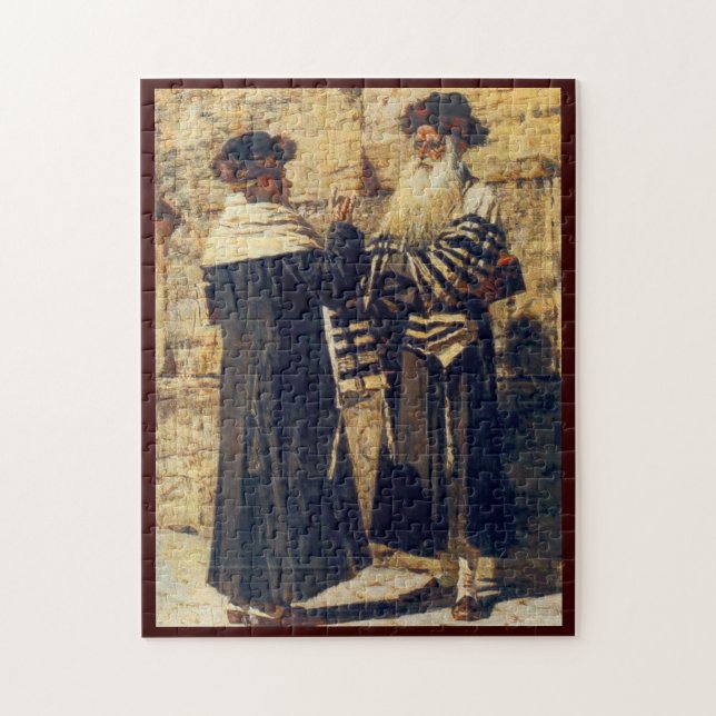 Quebra-cabeça Um Rebbe no Kotel por Vereshchagin - cerca dos (Vertical)