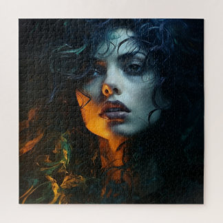 Quebra-cabeça Um retrato assombroso de uma mulher