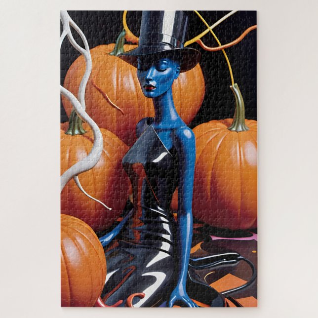 Quebra-cabeça Um Sonho de Halloween - Ken Gage Art (Vertical)