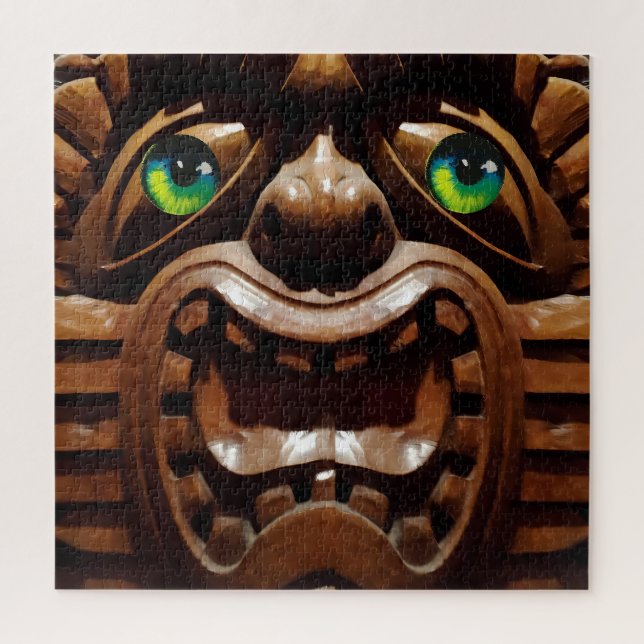 Quebra-cabeça Um Tiki Terraced - Ken Gage Art (Vertical)
