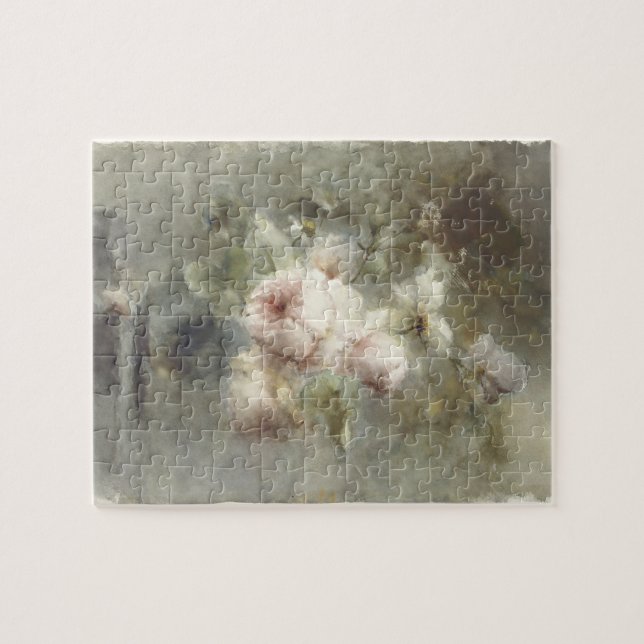 Quebra-cabeça Um vaso com rosas de Margaretha Roosenboom (1853 - (Horizontal)