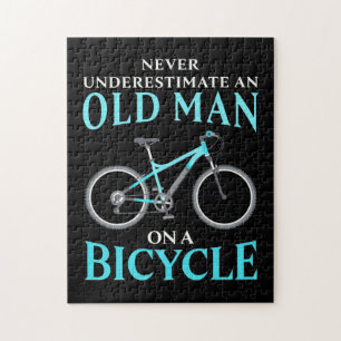 Quebra-cabeça Um Velho Numa Bicicleta