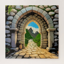 Um vibrante arco de pedra