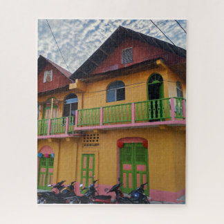 Quebra-cabeça Uma Casa Colorida e Brilhante