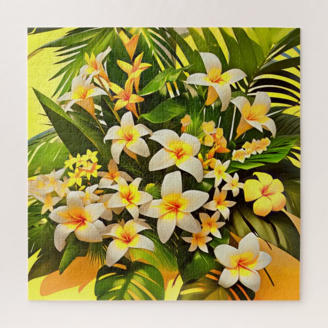 Quebra-cabeça Uma cena floral tropical (Vertical)