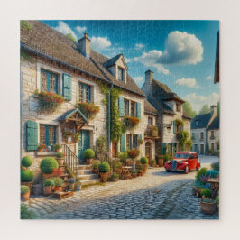 Quebra-cabeça Uma cena pitoresca da aldeia