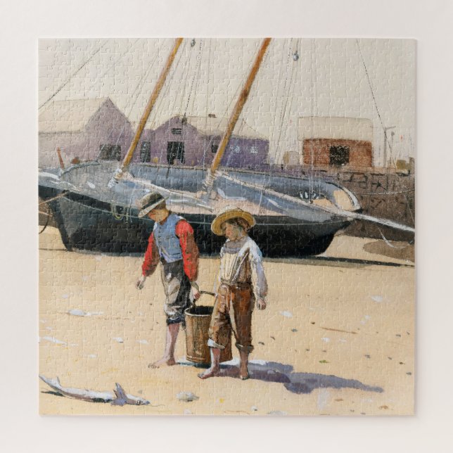 Quebra-cabeça Uma cesta de amêijoas | Winslow Homer (Vertical)