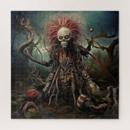 Quebra-cabeça Uma criatura assustadora e sinistra de pântano