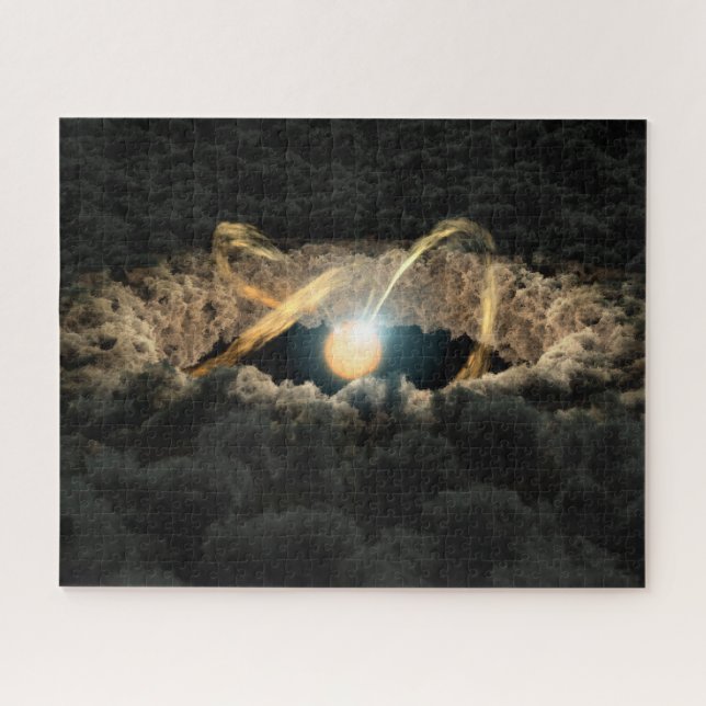 Quebra-cabeça Uma Estrela Cercada Por Um Disco Protoplanetário (Horizontal)