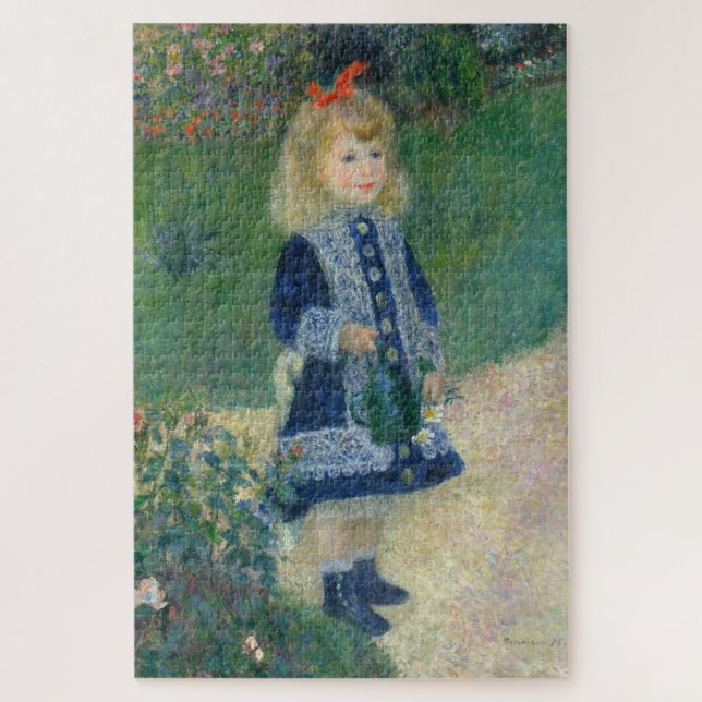 Quebra-cabeça Uma garota com lata de água: Pierre-Auguste Renoir (Vertical)