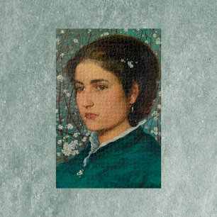 Quebra-cabeça Uma jovem mulher por Edward Robert Hughes Quebra-c