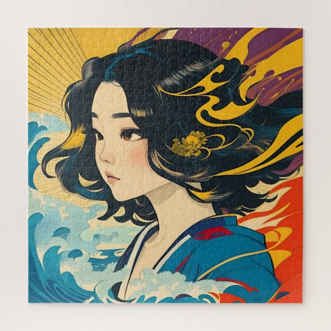 Quebra-cabeça Uma jovem vietnamita (Vertical)