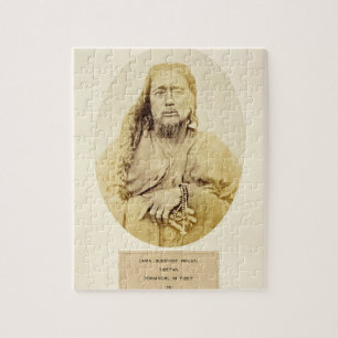 Quebra-cabeça Uma Lama tibetana em Pemianchi, Tibet, século XIX