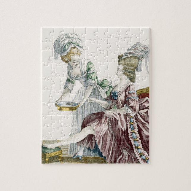 Quebra-cabeça Uma mulher elegante que lava seus pés, chapeia 32 (Vertical)