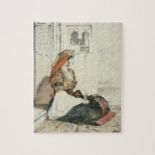 Quebra-cabeça Uma mulher judaica de Gibraltar, 'dos esboços dos