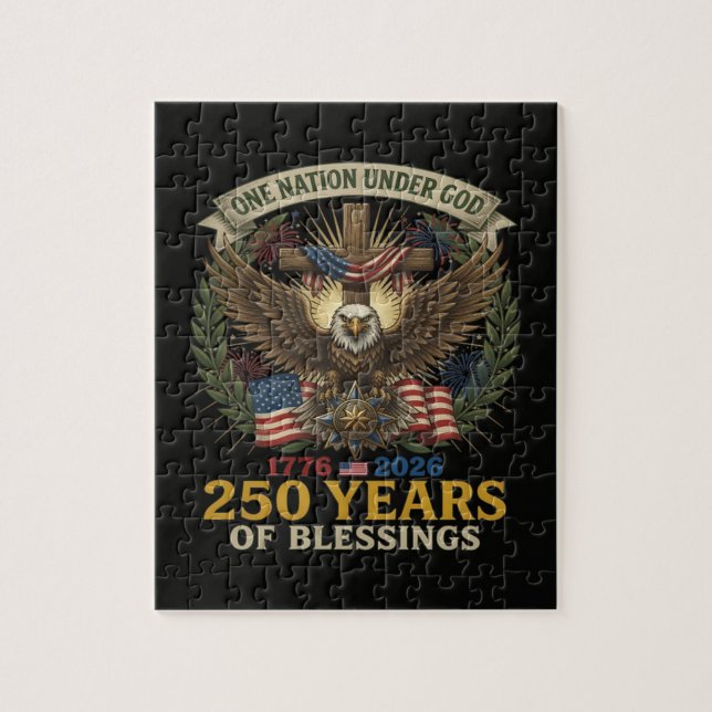 Quebra-cabeça Uma Nação Sob Deus 250 Anos (Vertical)