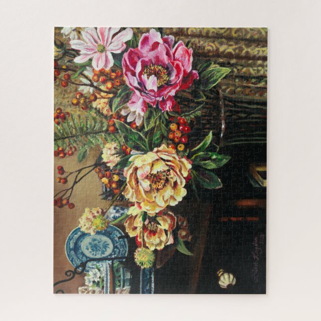 Quebra-cabeça Uma noite tranquila no Café do Reino - (Vertical)