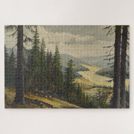 Quebra-cabeça Uma olhada na Floresta Negra - Karl Julius Wilhelm