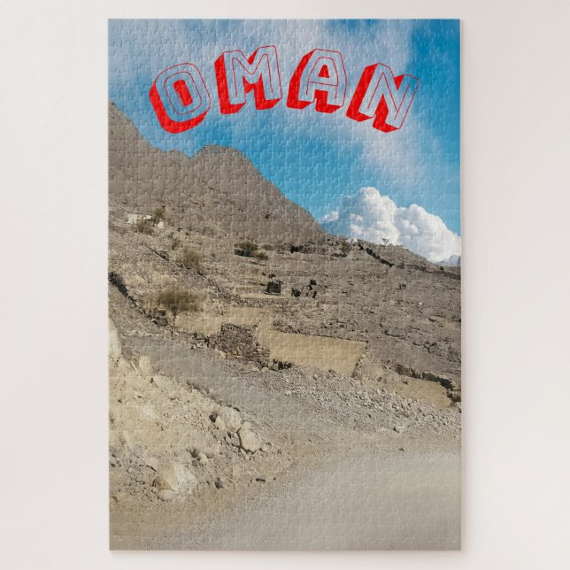 Quebra-cabeça Uma paisagem Omani mesmerisora (Vertical)