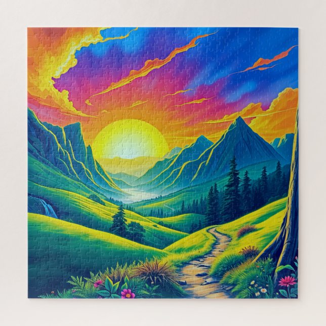 Quebra-cabeça Uma paisagem surreal (Vertical)