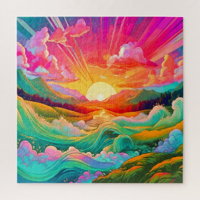 Quebra-cabeça Uma paisagem surreal (Vertical)