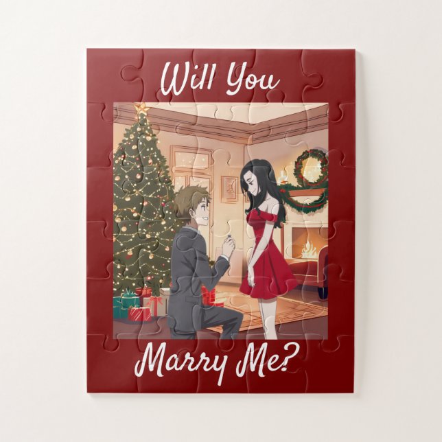 Quebra-cabeça Uma Proposta De Natal - Vai Me Casado? (Vertical)
