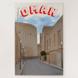 Quebra-cabeça Uma rua Omani pitoresca