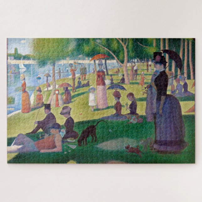 Quebra-cabeça Uma tarde de domingo em La Grande Jatte, Seurat (Horizontal)