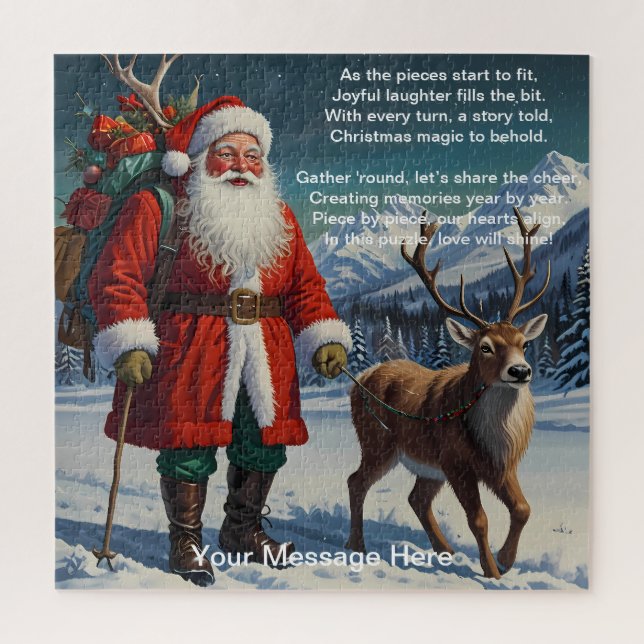 Quebra-cabeça Uma temporada de alegria e magia de Natal (Vertical)