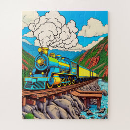 Quebra-cabeça Uma viagem por comboio a vapor