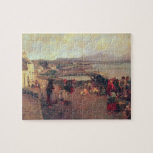 Quebra-cabeça Uma vila de Connemara - a maneira ao porto, 1898