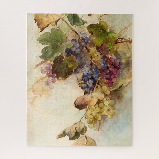 Quebra-cabeça Uma Vinha de Uvas por Franz Bischoff (Vertical)