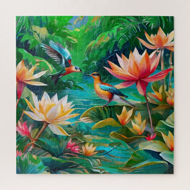 Quebra-cabeça Uma zona úmida tropical (Vertical)