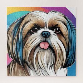 Quebra-cabeça Un beau et marrant shih tzu