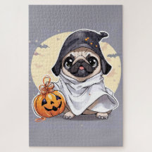 Un carlin prêt pour Halloween