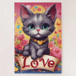 Quebra-cabeça Un chat amoureux