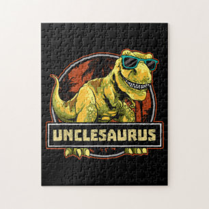 Quebra-cabeça Unclesaurus T rex Tio Saurus Dinossaur