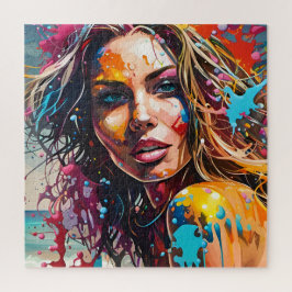 Quebra-cabeça Une belle femme à la plage