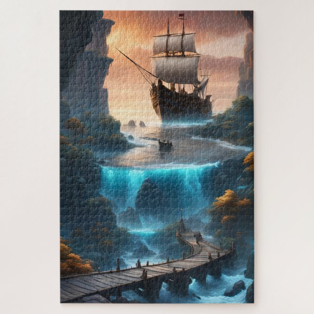 Quebra-cabeça Une entrée de grotte fascinante (Vertical)